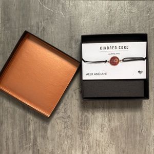 NIB Alex and Ani Alpha Phi bracelet, kindred cord, rare and discontinued